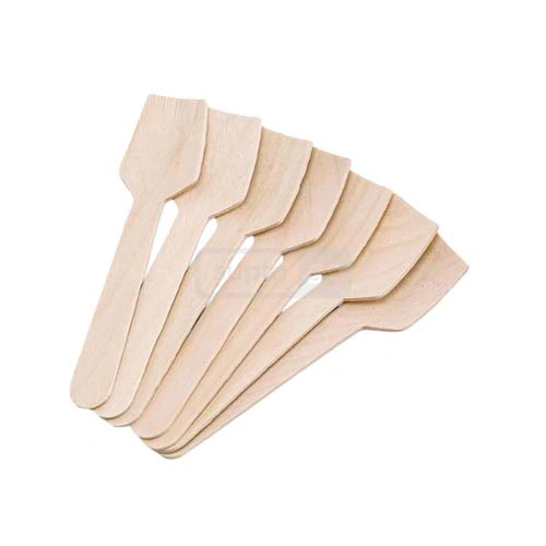 Disposable Wooden Spoon for Ice Cream 1*100pcs